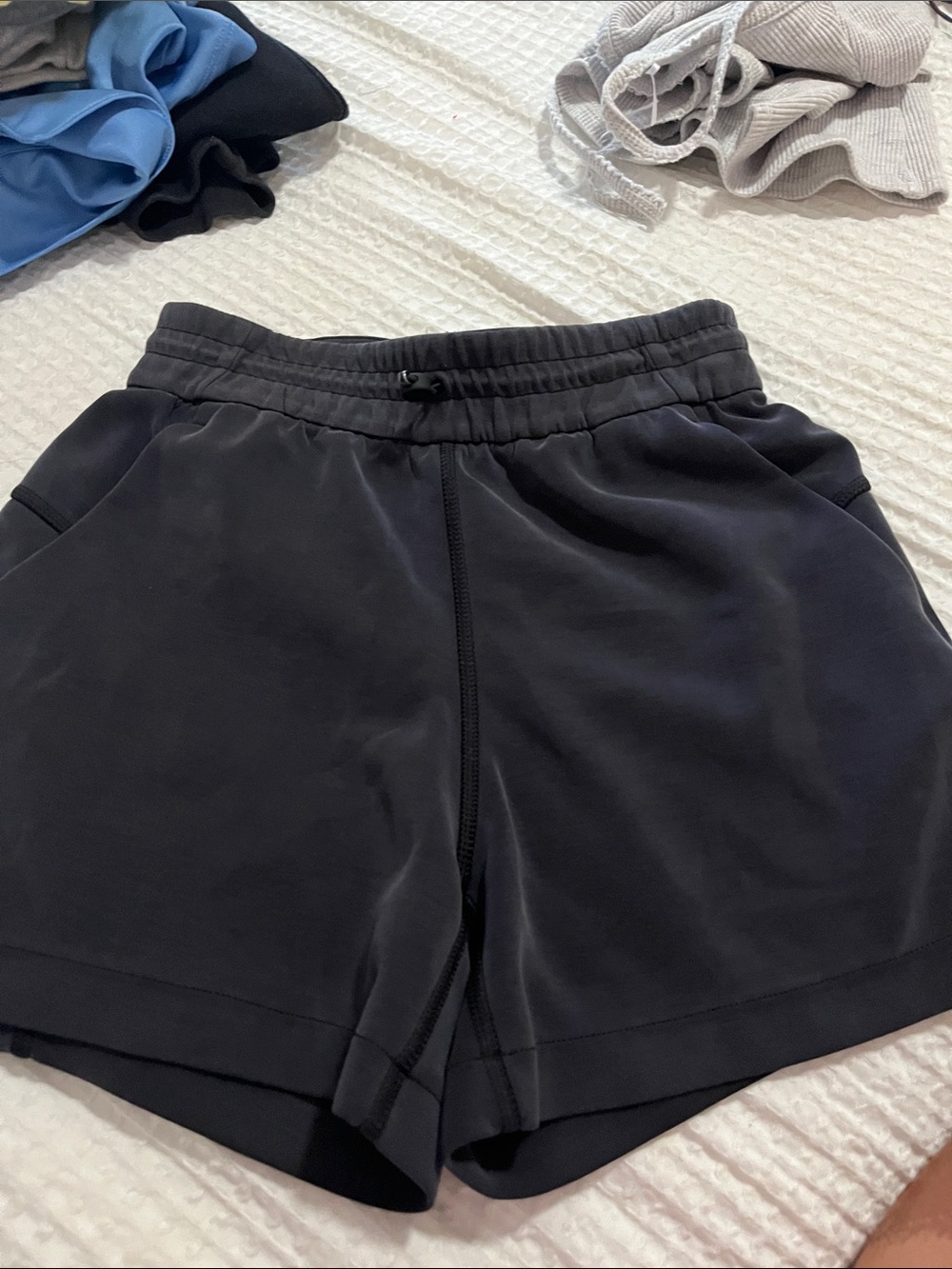 lululemon athletica Black Athletic Drawcord Shorts